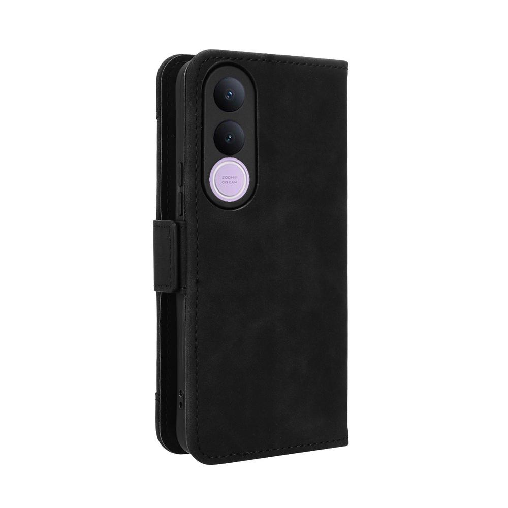 Flip Case for Vivo V70 FE, Card Slot, Black