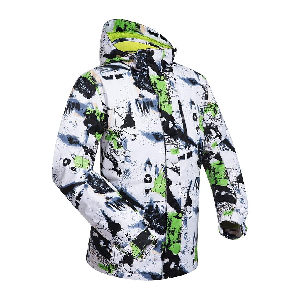 HOTIAN Snowboard Jacket and Pants 15 5 Sizes Ski and Snowboard Cold Men's Set, Water-Resistant (10,000mm), Water-Repellent, Colors, (M-3XL), Wear,