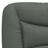LED Bed Frame without Mattress  Hvar  Dark Grey 90x200 cm Fabric