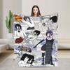 Reze Anime Girl Blankets C-Chainsaws Plush Vintage Warm Throw Blanket for Chair Covering Sofa Autumn/Winter