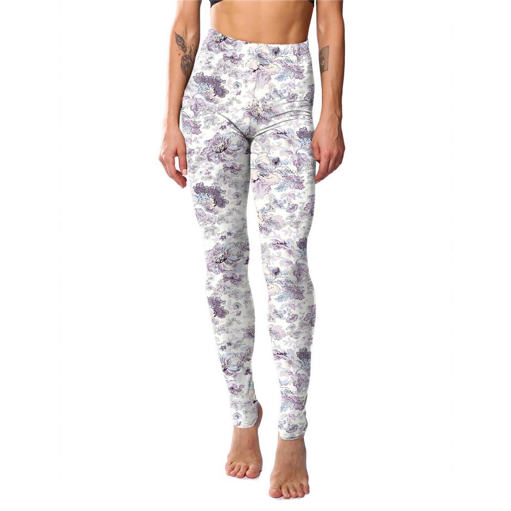 Floral Leggings High Waist Paisley Printed Legging For Women Highly Stretchable Fitness Tights Yoga Pants Workout Sportswear