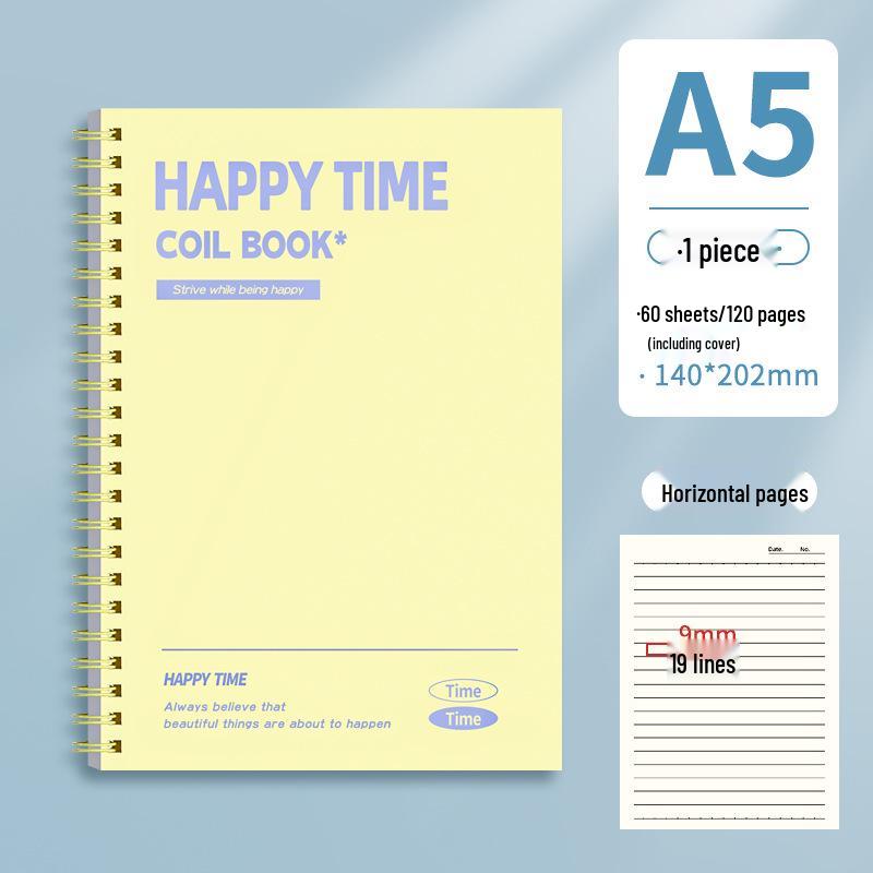 Coil-Bound B5 Notebook: Simple, High-Value for College & Junior High Students
