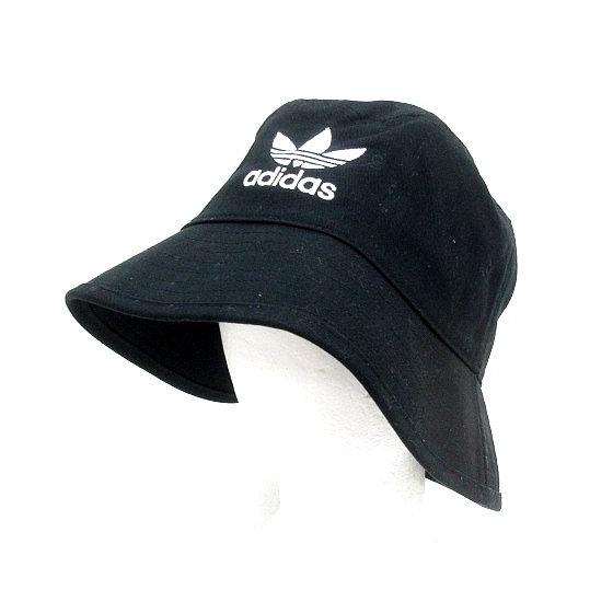 Used adidas originals hat bucket hat embroidery L black /MN RY