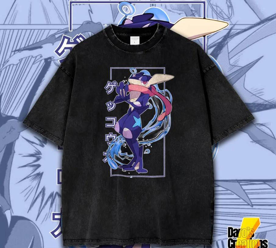 

Pokemon Greninja Custom Anime ShirtRetro Anime Shirt Graphic Anime Unisex Shirt S