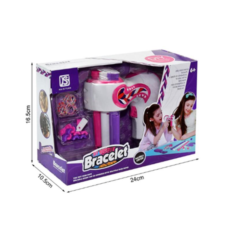 Role-Playing Braiding and Rhinestone Hair Machine Toy for Kids