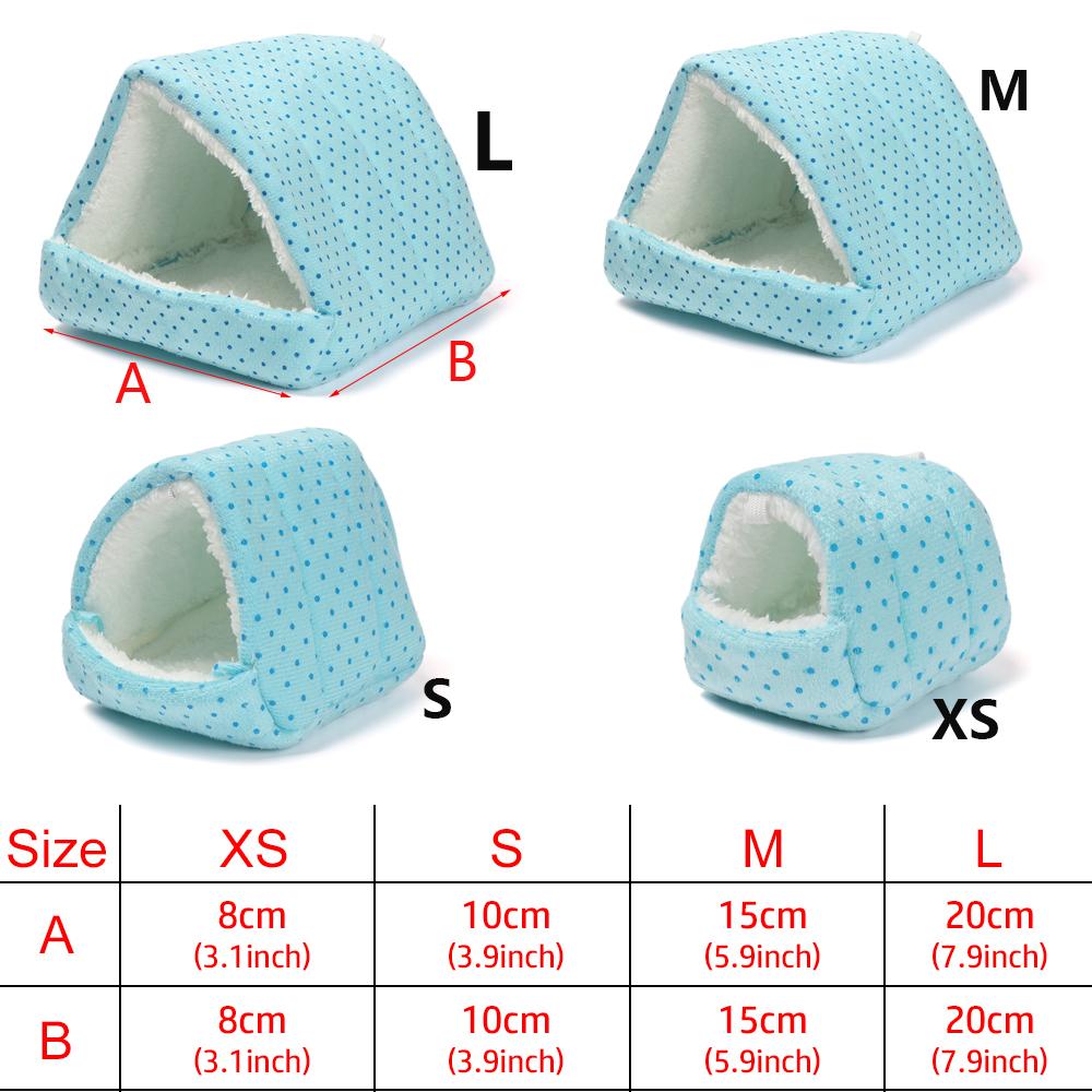 1 Pcs Hamster House Guinea Pig Nest Small Animal Sleeping Bed Winter Warm Cotton Mat Soft Accessories For Rodent/Guinea Pig/Rat