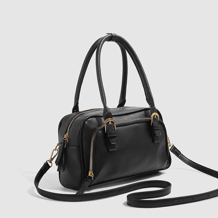 Vintage Handheld Commuting Bag for Women 2025 New Niche Fashion Bowling Bag Large Capacity Single Shoulder Crossbody Bag Trendy