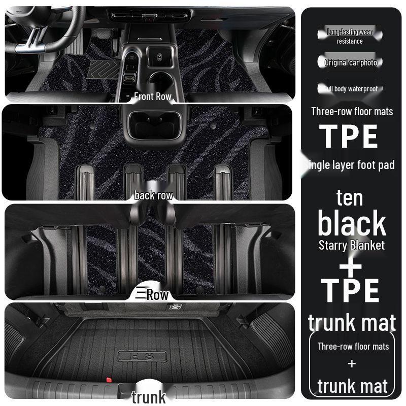Lynk & Co 900 TPE Floor Mats 2025: Full Coverage Decorative Interior Car Accessories