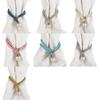 Polyester Pearl Curtain Tieback Adjustable Curtains Tie Rope Pearl Curtain Buckle  Decoration