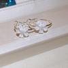 Women's Versatile Light Luxury Flower Earrings