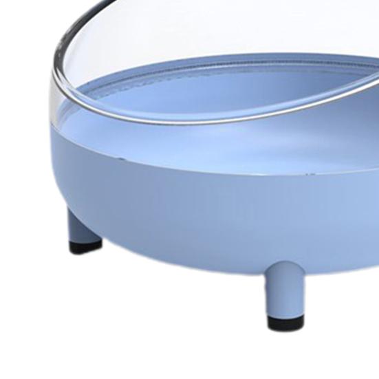 Bañera para hámster Resistente a caídas Forma bonita Fácil de lavar Panorámica Transparente Gran espacio de descanso Doble uso