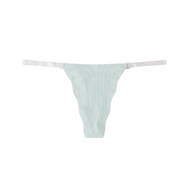 Women's New Summer Ice Silk No Trace Breathable Lift Invisible Low Waist Thong Underwear