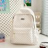 Sac à dos pour femmes nouveau de grande valeur style japonais ins couleur bonbon fraîche pois sac à dos étudiants collège sac à dos léger