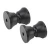 2Pcs Boat Trailer Roller 2.95 X 3.39in Nylon Anti Scratch Bow Roller Stop for Yacht Marine