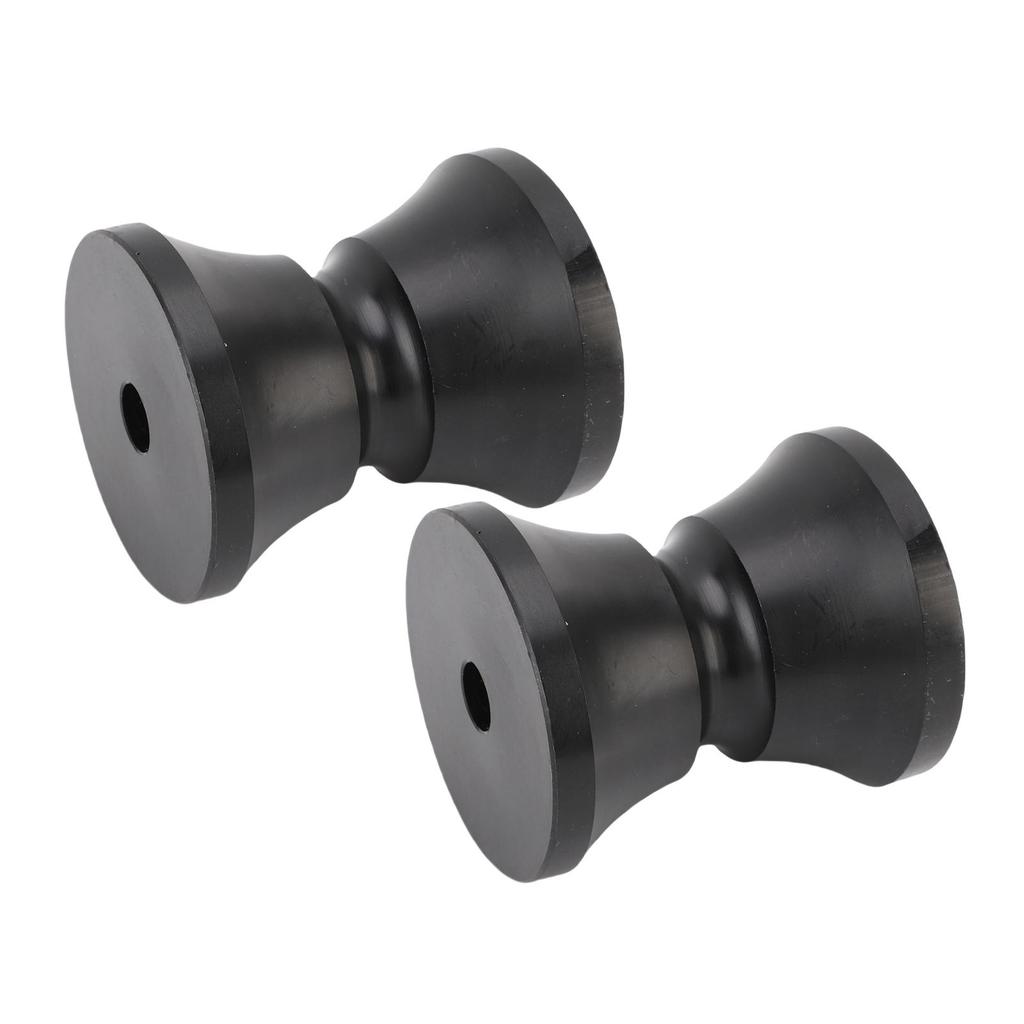 2Pcs Boat Trailer Roller 2.95 X 3.39in Nylon Anti Scratch Bow Roller Stop for Yacht Marine