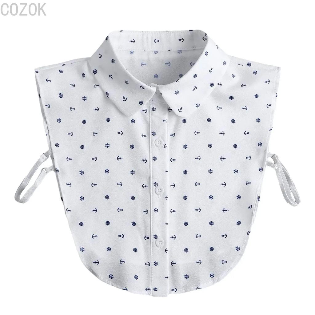 Girls Bowknots Lapel Shirt Detachable Collar Autumn Sweater Blouse Women Fake Collar Girls Removable Shirt Neck False Collar