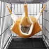 Hanging Hammock & Tunnel Cage Small Pet Cage for Guinea Pig for Play and Sleep