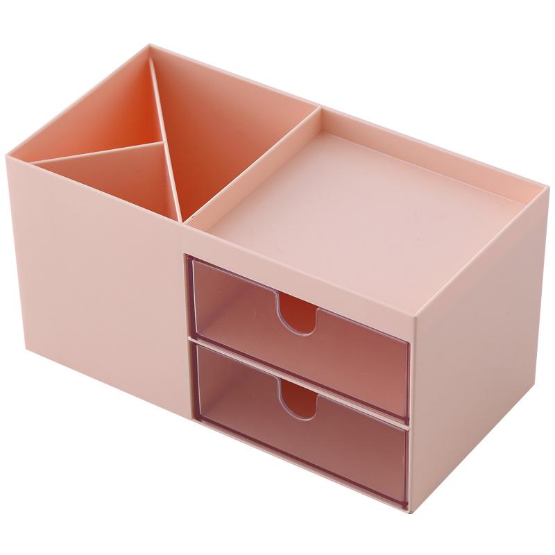 Plastic Double Drawer Jewelry and Cosmetic Organizer