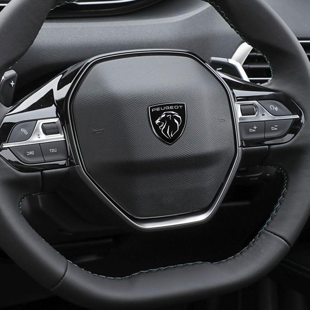 Samolepky na středový znak volantu auta Kryt odznaku Dekorace Pro Peugeot 107 2008 206 207 208 408 307 308 3008 Příslušenství