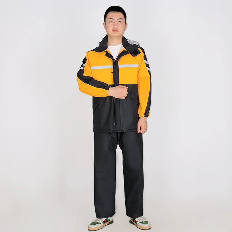 Men's Thick Takeaway Cycling Clothing Raincoat Rain Pants Suit