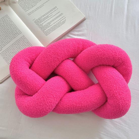 Knitted Knot Pillow Handmade Decorative Throw Pillows Soft Sofa Cushion Home Bedroom Decor Gift for Holidays Parties