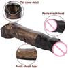Prezervativ reutilizabil Mânecă extensie penis Inel elastic pentru penis Întârzierea ejaculării Acoperire penis Extensor penis Bondaj Jucării sexuale pentru bărbați