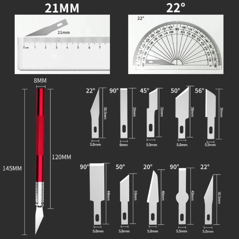 Student Handmade Knife, Tape, Hand Account, Engraving Paper, Carving Cutting, Art Knife, Multifunctional Replaceable Blade Set