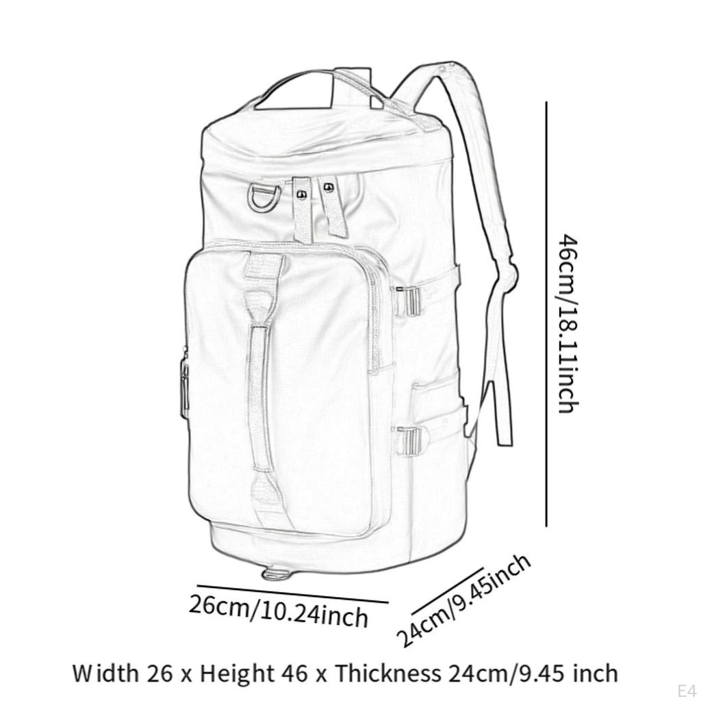 Men's Travel Backpack Carry On Casual Overnight Bag for Outdoor Hiking Airplane