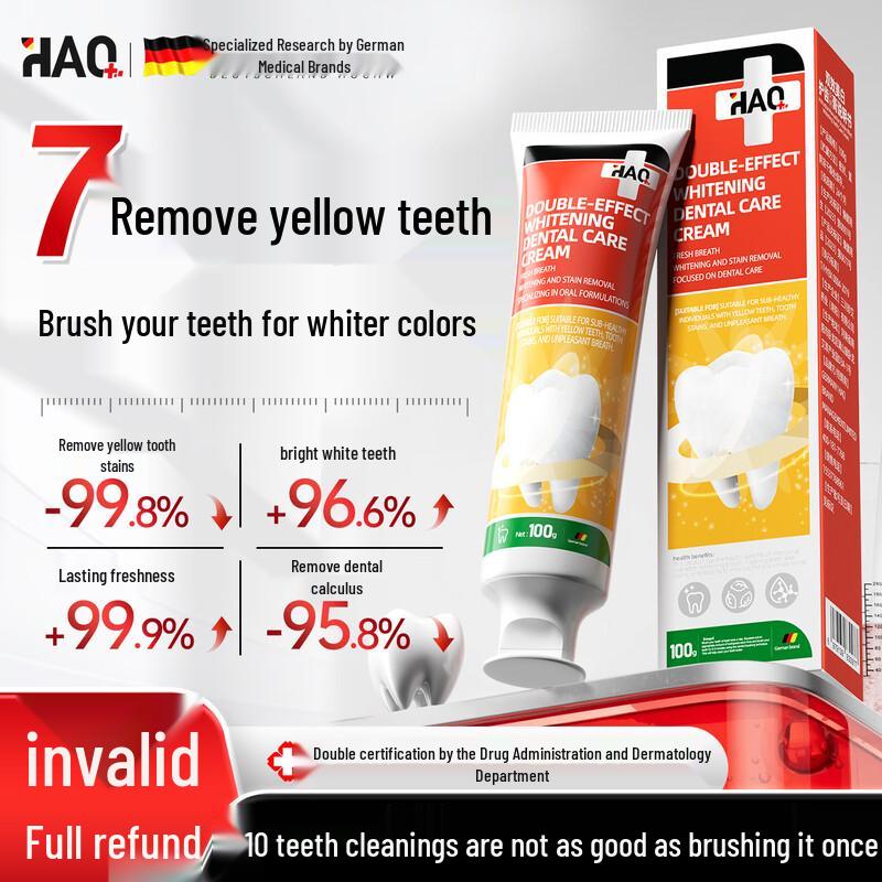 

HAQ Whitening Toothpaste for Fresh Breath & Tartar Removal