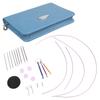 Stainless Steel Knitting Needle 2.2-4.5mm Interchangeable Circular Knitting Needle Set with Case & Accessories