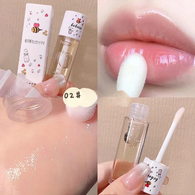 Bee Lip Oil Water-shine Glass Transparent Lip Honey Dry Repair Lip Care Toot Lip Moisturizing Lip Oil
