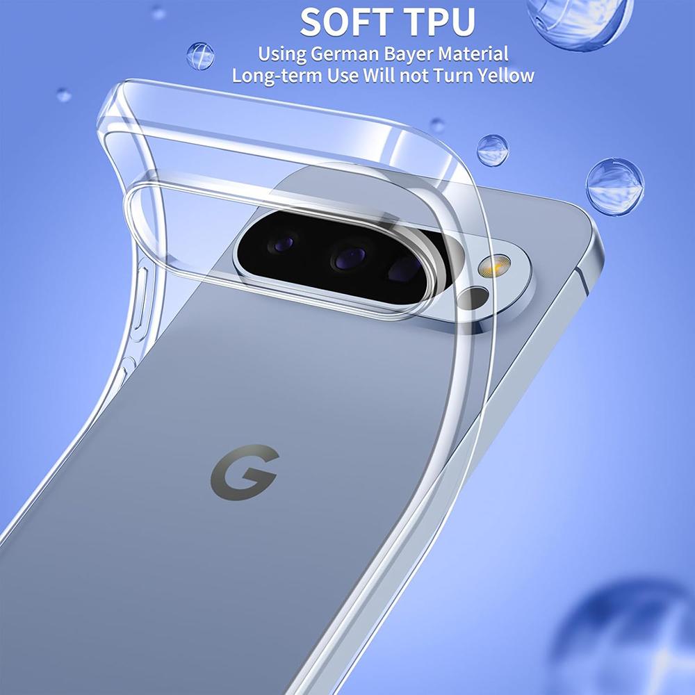 Ultra Thin Transparent Silicone Soft Case For Google Pixel 10 10A 9 9A ProXL 8 8A 7 7A 6 6A Pro XL Clear Slim Shell Cover Coque