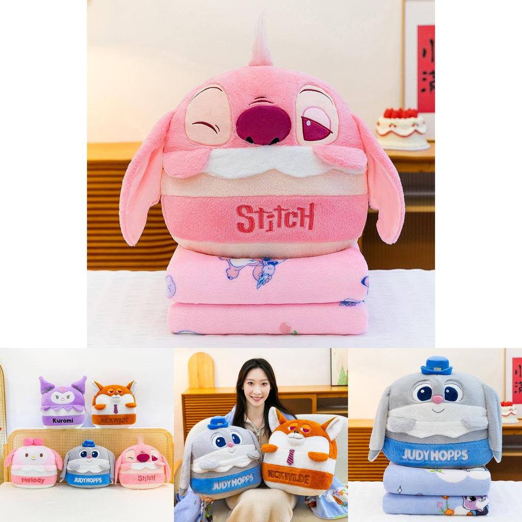 Nick Cartoon Plush Toy Pillow Blanket For Kids Office Nap And Cozy Comfort