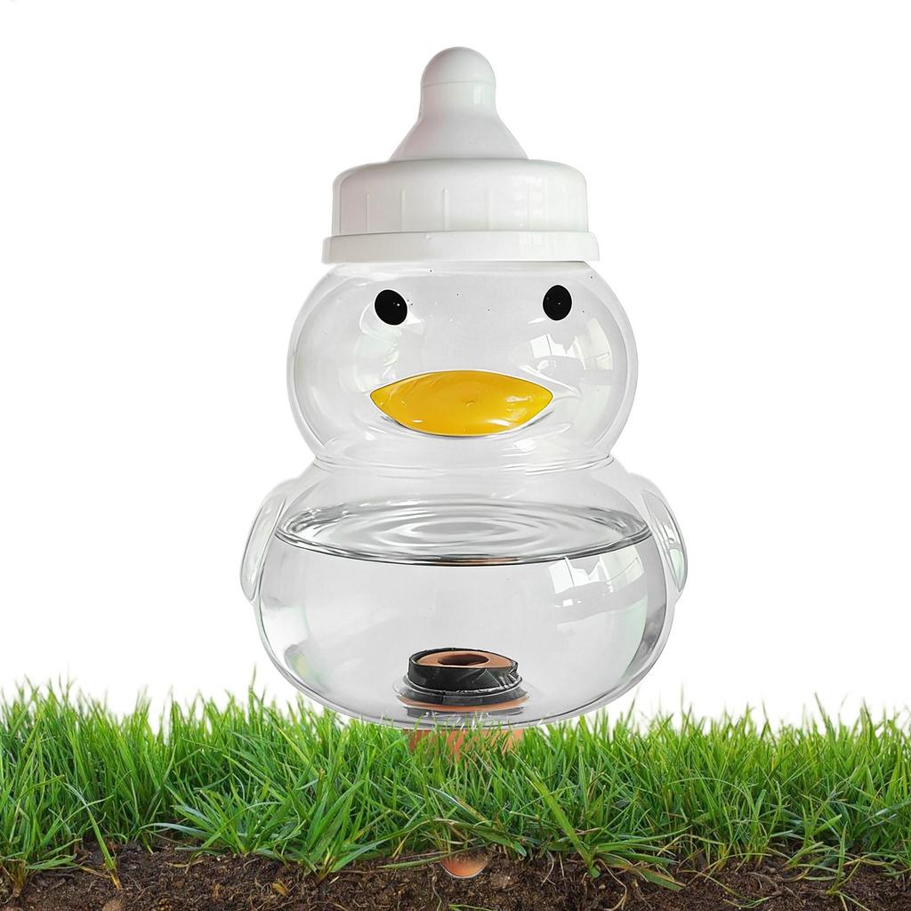 Duck Shape Plant Watering Globes 500ml Self Watering Spikes for Potted Plants Vacation Balcony Garden Yard Flower Pot