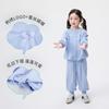 Girls' Casual Lace Bow Two-Piece Set
