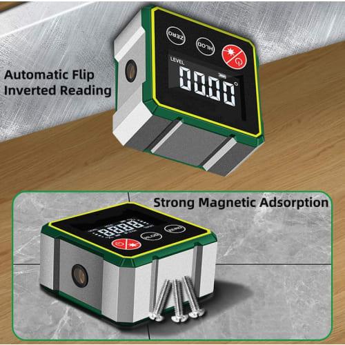 Magnetic Digital Angle Finder, Electronic Laser, Angle Finder Tool, Digital Level with LCD Display, Auto Shut-Off for Precision Measurements, Woodwork