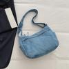 Denim Bag Women's Large Capacity Shoulder Bag Multi-Pocket Commuter Crossbody Bag