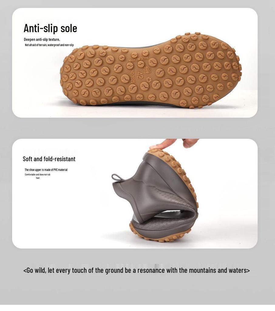 Men's & Women's Non-Slip Waterproof Short Rain Boots with Cotton Lining for Outdoor Use