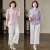 Women's Elegant Loose-Fit Five-Sleeve Round Neck Summer Shirt