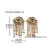 Evil Eye Earrings & Tassel Ear Cuff Set