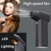 130,000 RPM Mini Turbo Fan - Ultra-Fast Handheld Brushless Blower for Camping, Home, and Car Dusting Needs
