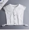 Women's Lapel Shirt Detachable Collar+Fake Cuff+ Shawl Set Shirt Collar Korean Style Doll Sweater False Collars