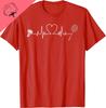 Badminton Heartbeat Funny Badminton T-Shirt Breathable and Comfortable Cotton Casual Personalized Clothing  Camisas Streetwear