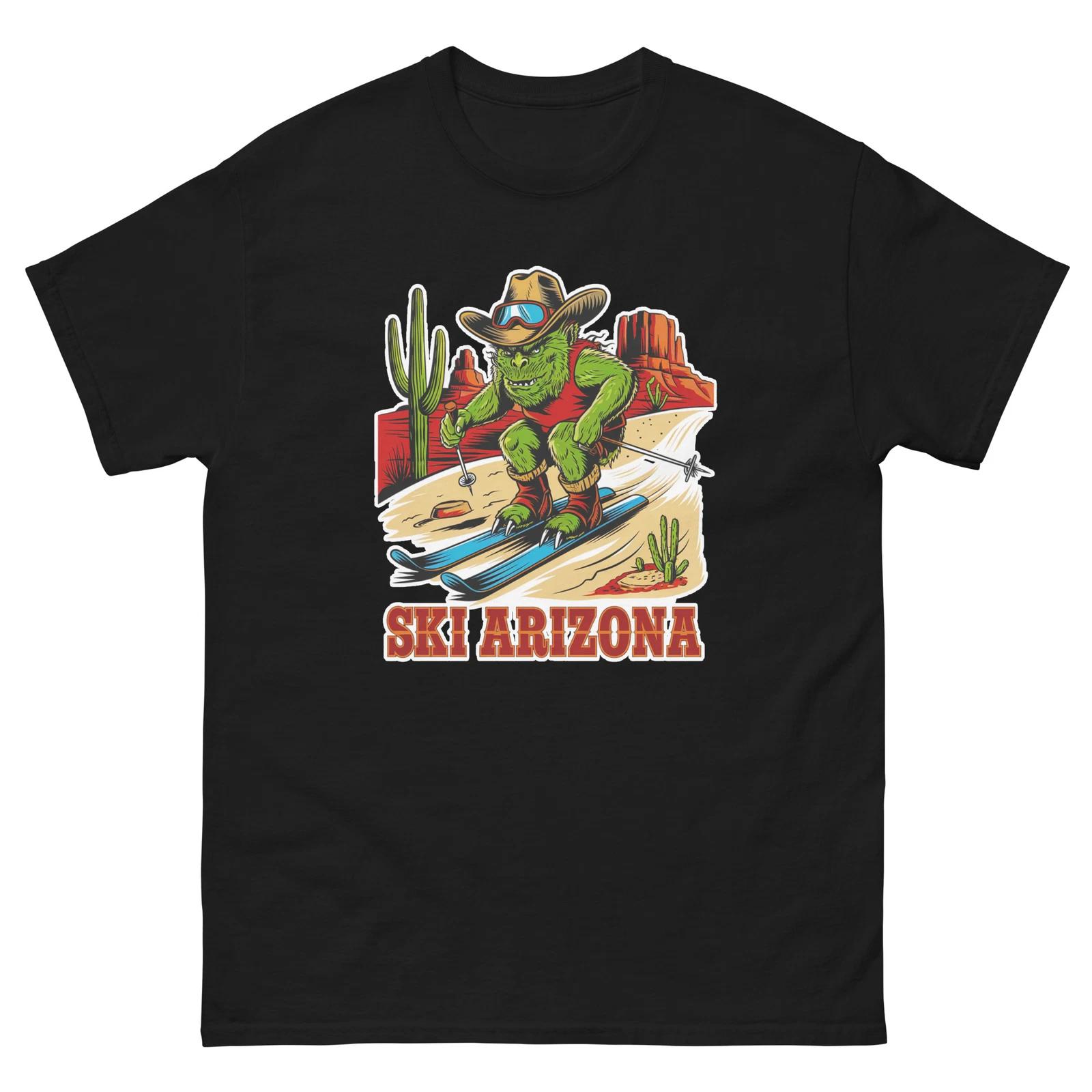 Ski Arizona Monster Skiing Skier Animal T-Shirt 4XL