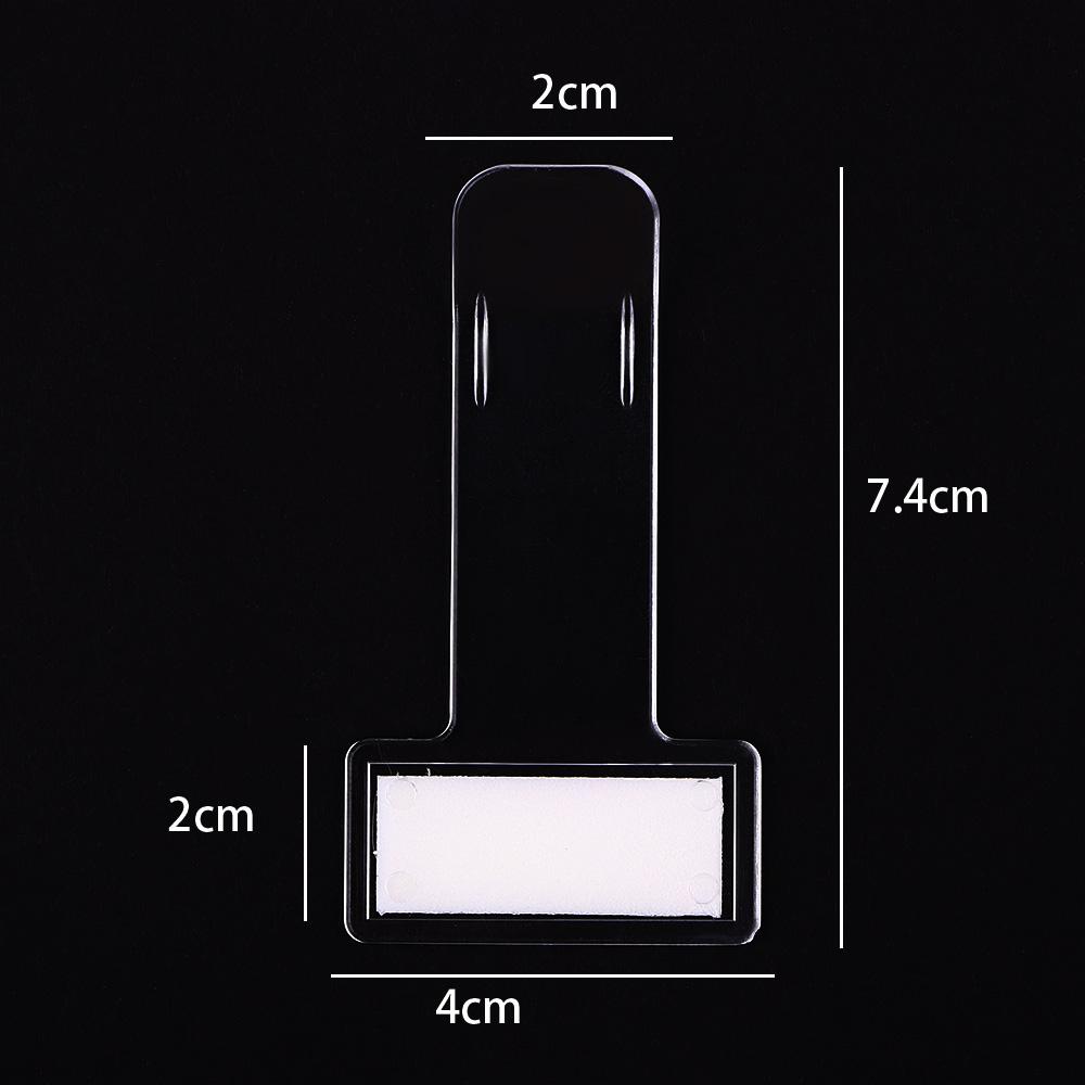 With Adhesive Tape Parking Ticket Holder Invoice Tickets Holder Permit Clip Transparent Card Clips