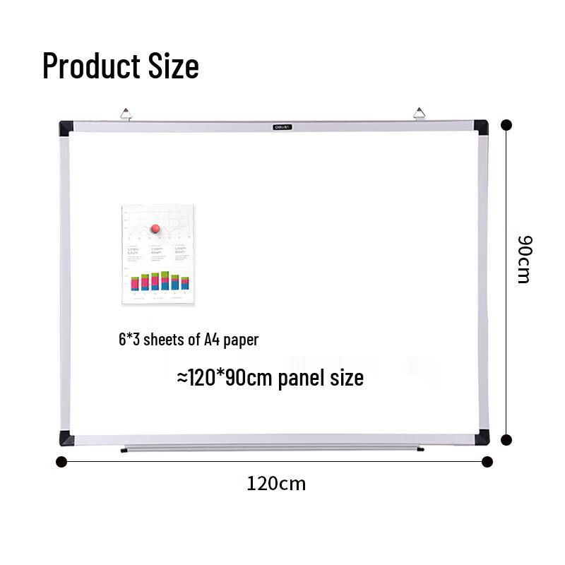 Deli 120x90cm Double-Sided Magnetic Wall Board