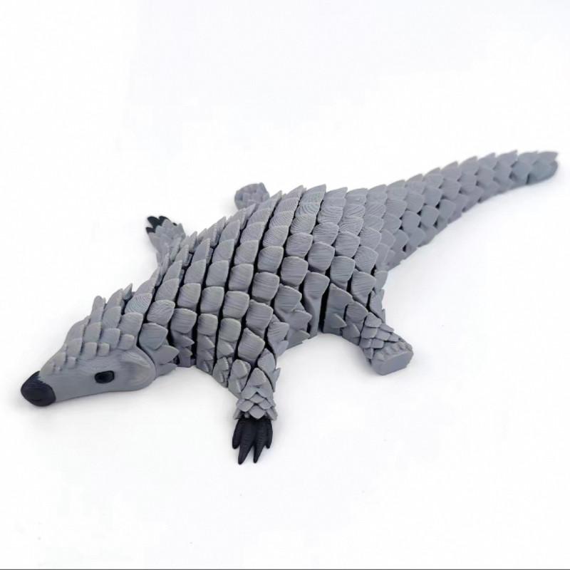 3D Printed Pangolin Toy With Movable Joints Simulated Animal Model For Stress Relief Unique Decompression Tool