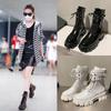 Thick-soled British style student short boots women's 2021 summer new versatile Internet celebrity spring and autumn single boots black Martin boots
