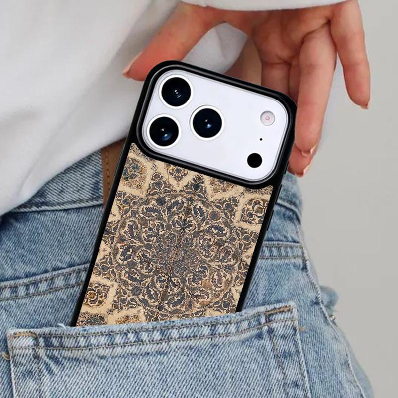 Indian Mandala Pattern Phone Case for iPhone 16e 15 14 13 12 17 Pro Max Plus Air 17pro Cover Coque
