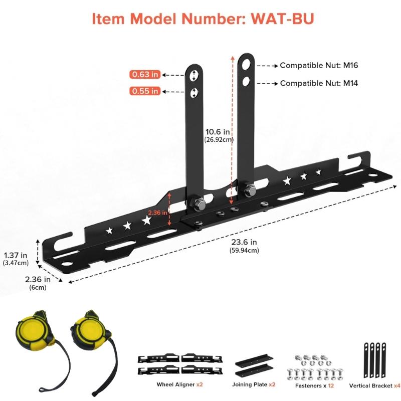 MultiPurpose Wheel Alignment Adjuster For Various Vehicle Models High Strength Aluminum Alloys To Last Easy Installation